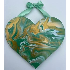 Heart Wall Decor: Heart of Gold—Green